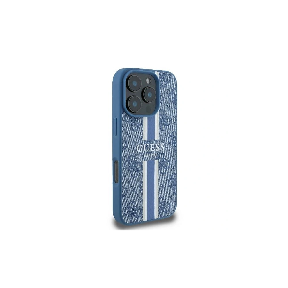 Wholesale Case Guess GUHMP16LP4RPSB Apple iPhone 16 Pro hardcase 4G Printed Stripes MagSafe blue - GUE3556 - {ean13} - Hurt