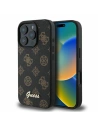 Fall Guess GUHMP16LPGPYSK Apple iPhone 16 Pro Hartschale Peony Script MagSafe schwarz - iPhone 16 Pro - Guess