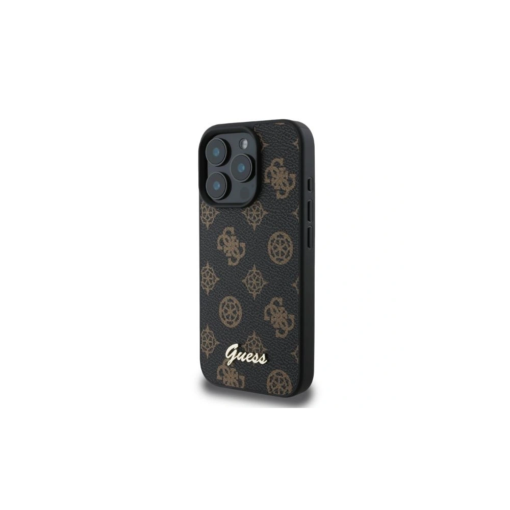 Wholesale Case Guess GUHMP16LPGPYSK Apple iPhone 16 Pro hardcase Peony Script MagSafe black - GUE3558 - {ean13} - Hurt