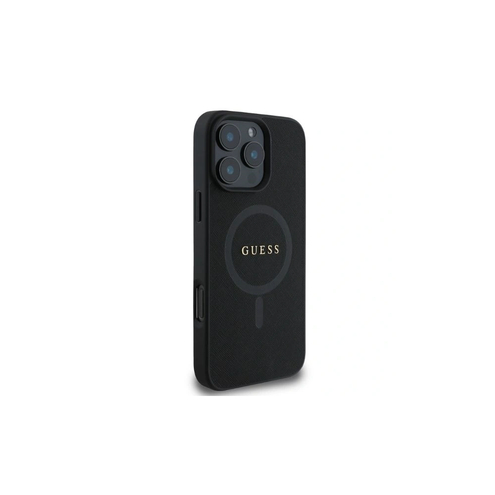 Wholesale Case Guess GUHMP16LPSAHMCK Apple iPhone 16 Pro hardcase Saffiano Classic Logo MagSafe black - GUE3560 - {ean13} - Hurt