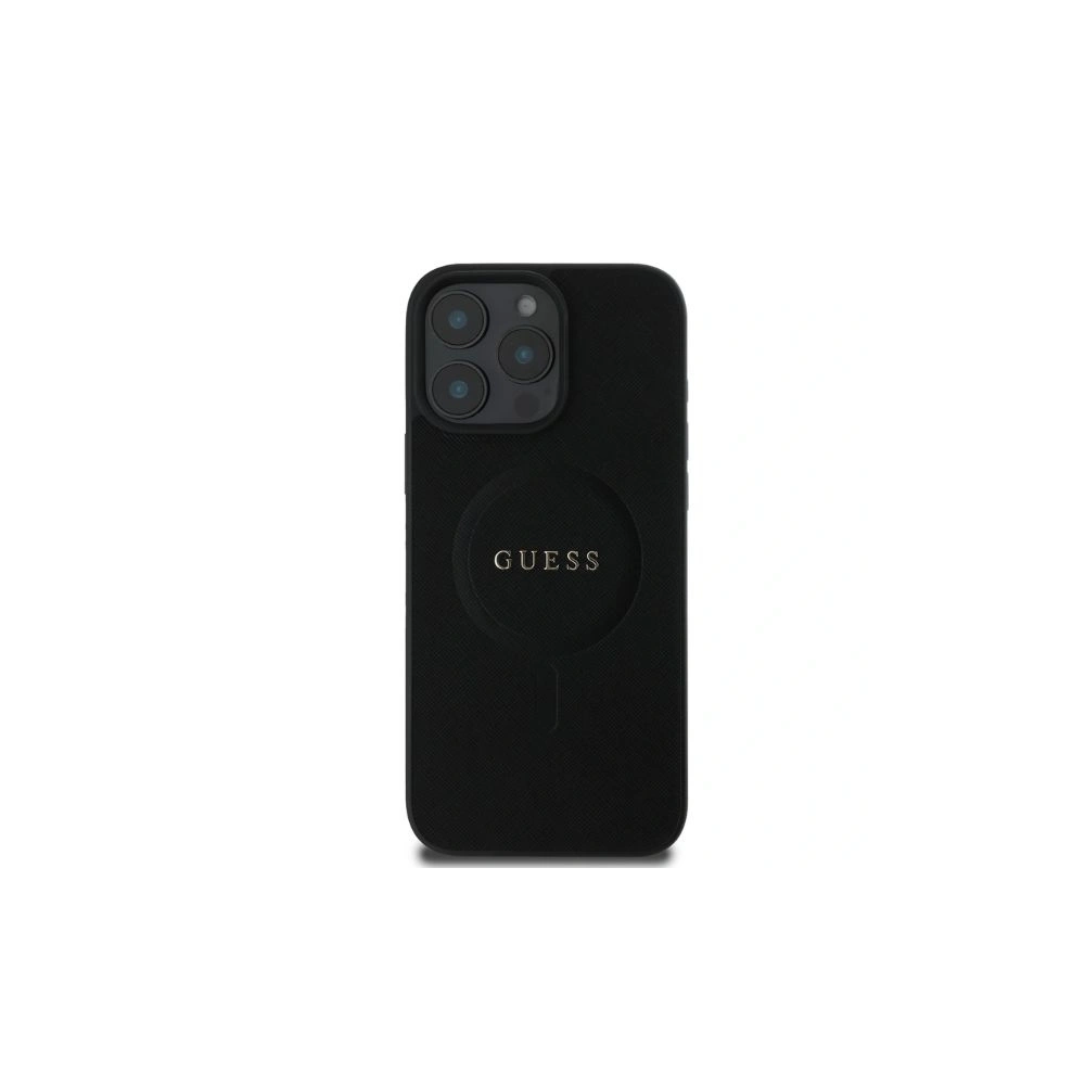 Wholesale Case Guess GUHMP16LPSAHMCK Apple iPhone 16 Pro hardcase Saffiano Classic Logo MagSafe black - GUE3560 - {ean13} - Hurt