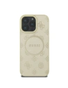 Wholesale Case Guess GUHMP16LPSAPSMED Apple iPhone 16 Pro hardcase Saffiano Peony Classic Logo MagSafe gold - GUE3561 - {ean13} - Hurt