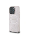 Etui Guess GUHMP16LPSAPSMEP Apple iPhone 16 Pro kemény tok Saffiano Peony Classic Logo MagSafe rózsaszín - iPhone 16 Pro - Guess