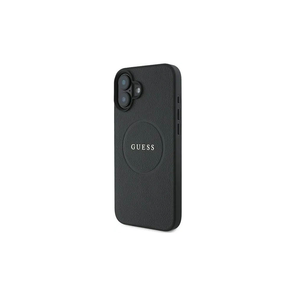 Hurtownia GSM - Fall Guess GUHMP16MPGHSMMK Apple iPhone 16 Plus Hardcase Geprägter Ring MagSafe schwarz - GUE3564 - {ean13} - Hurt