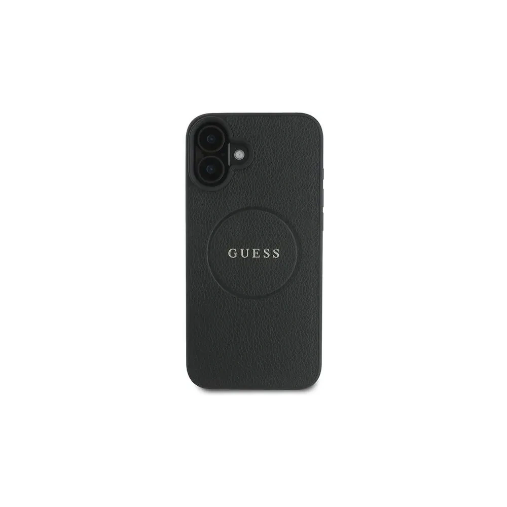 Hurtownia GSM - Fall Guess GUHMP16MPGHSMMK Apple iPhone 16 Plus Hardcase Geprägter Ring MagSafe schwarz - GUE3564 - {ean13} - Hurt