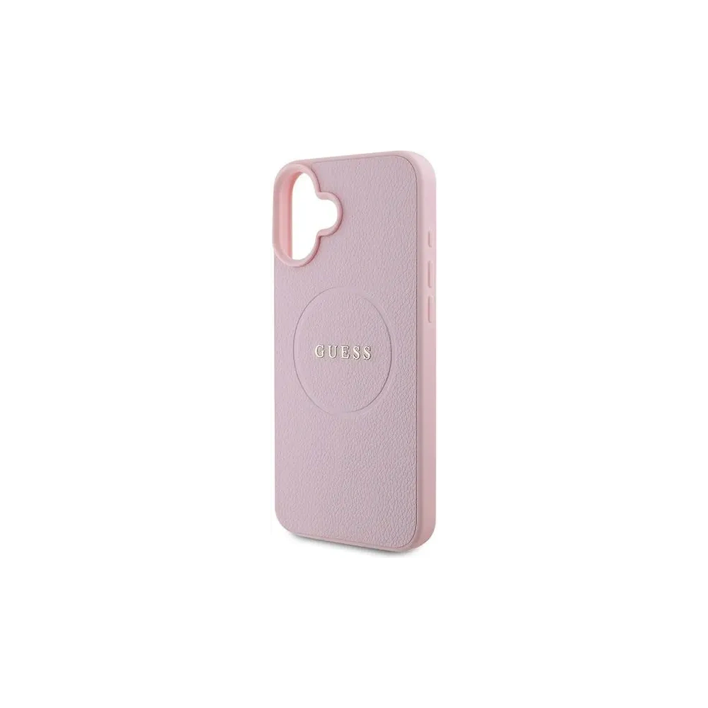 Wholesale Case Guess GUHMP16MPGHSMMP Apple iPhone 16 Plus hardcase Grained Ring MagSafe pink - GUE3565 - {ean13} - Hurt