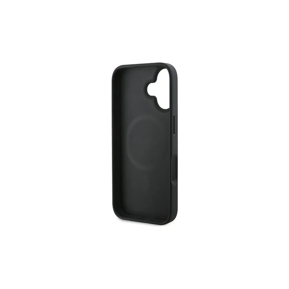 Wholesale Case Guess GUHMP16MPGPYSK Apple iPhone 16 Plus hardcase PU Peony Script MagSafe black - GUE3566 - {ean13} - Hurt