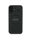 Hurtownia GSM - Eset Guess GUHMP16MPSAPSMEK Apple iPhone 16 Plus kemény tok Saffiano Peony Classic Logo MagSafe fekete - GUE3567 - {ean13} - Hurt
