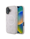 Hurtownia GSM - Případ Guess GUHMP16MPSAPSMEP Apple iPhone 16 Plus tvrdý obal Saffiano Peony Classic Logo MagSafe růžový - GUE3568 - {ean13} - Hurt