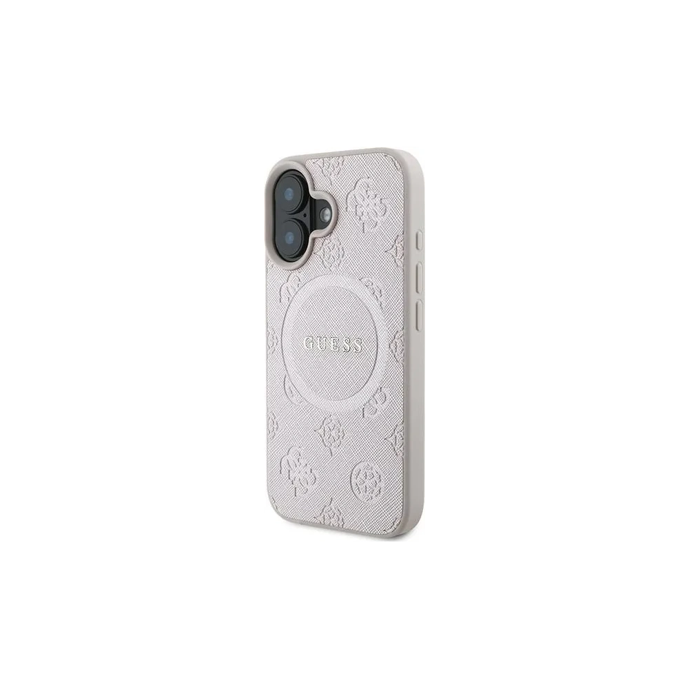 Hurtownia GSM - Případ Guess GUHMP16MPSAPSMEP Apple iPhone 16 Plus tvrdý obal Saffiano Peony Classic Logo MagSafe růžový - GUE3568 - {ean13} - Hurt