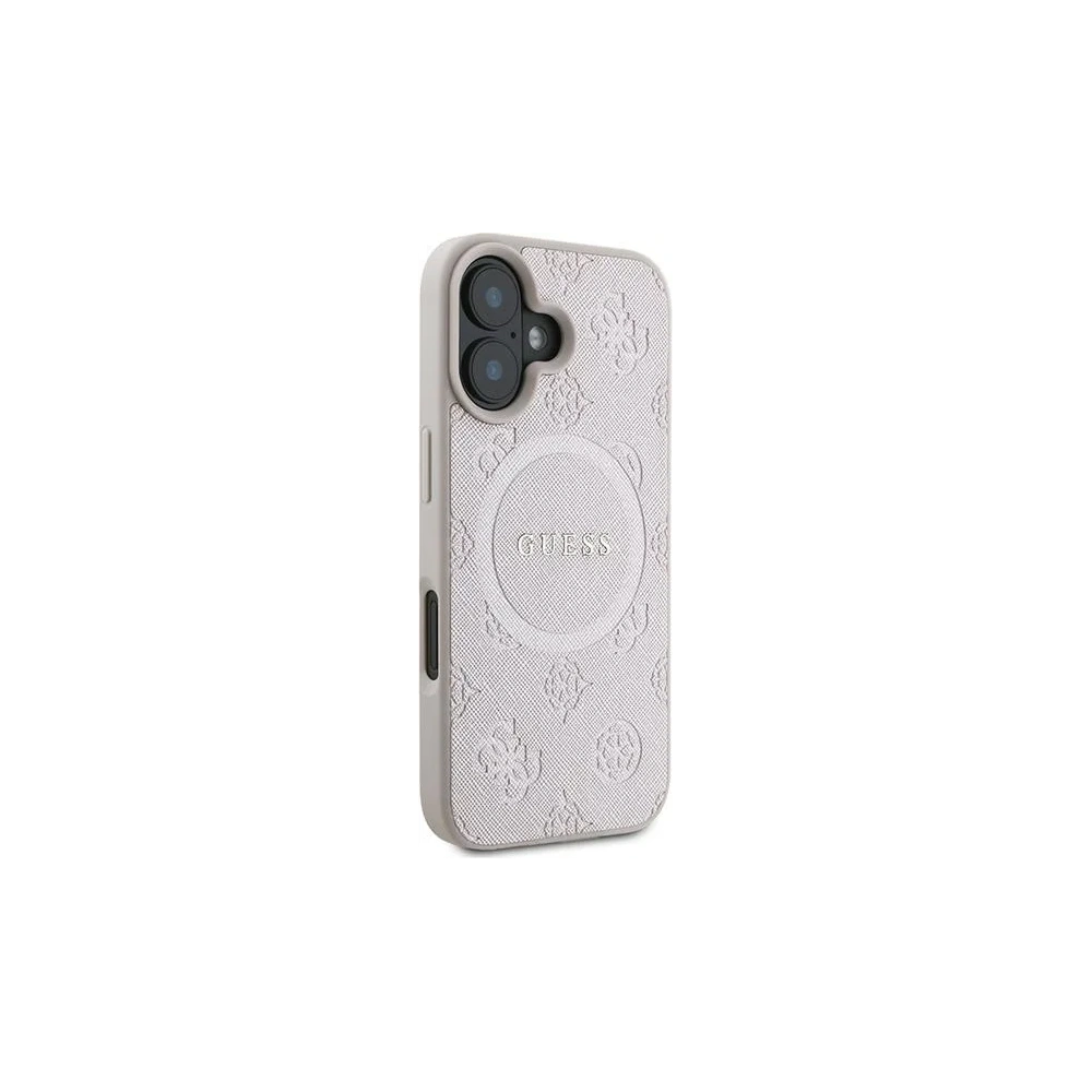 Hurtownia GSM - Případ Guess GUHMP16MPSAPSMEP Apple iPhone 16 Plus tvrdý obal Saffiano Peony Classic Logo MagSafe růžový - GUE3568 - {ean13} - Hurt