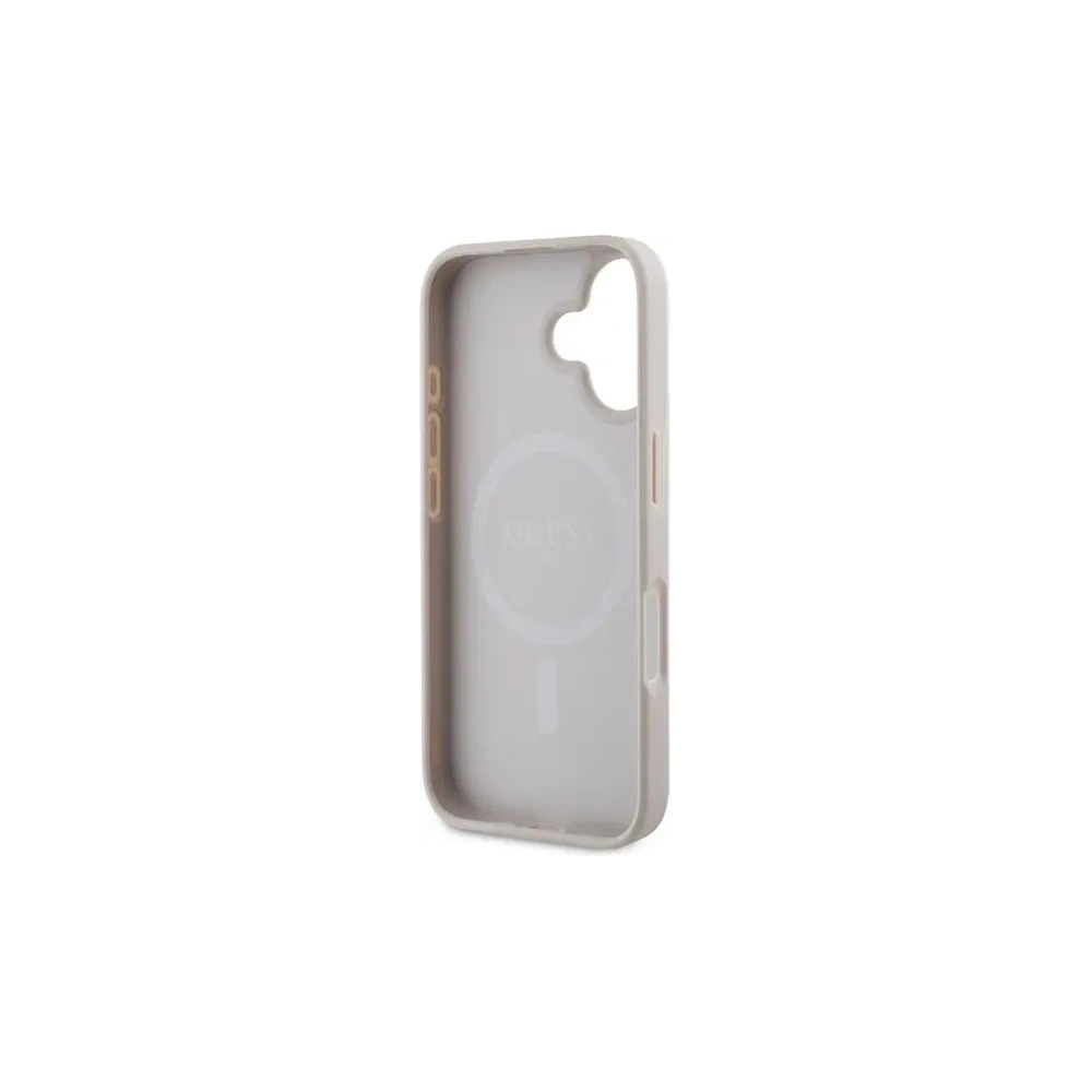 Hurtownia GSM - Případ Guess GUHMP16MPSAPSMEP Apple iPhone 16 Plus tvrdý obal Saffiano Peony Classic Logo MagSafe růžový - GUE3568 - {ean13} - Hurt
