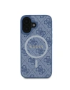 Hurtownia GSM - Eset Guess GUHMP16SG4GFRB Apple iPhone 16 keménytok 4G Ring Classic Logo MagSafe kék - GUE3569 - {ean13} - Hurt