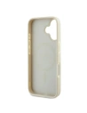 Fall Guess GUHMP16SPGHSMME Apple iPhone 16 Hardcase Geprägter Ring MagSafe beige - iPhone 16 - Guess