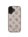 Etui Guess GUHMP16SPGPYSW Apple iPhone 16 hardcase Peony Script MagSafe brązowy - iPhone 16 - Guess