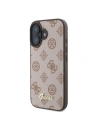 Fall Guess GUHMP16SPGPYSW Apple iPhone 16 Hartschale Peony Script MagSafe braun - iPhone 16 - Guess