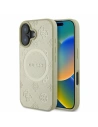 Guess GUHMP16SPSAPSMED iPhone 16 6.1" gold hardcase Saffiano Peony Classic Logo MagSafe - !IMPORTED - Guess