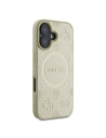 Guess GUHMP16SPSAPSMED iPhone 16 6.1" gold/hardcase Saffiano Peony Classic Logo MagSafe - !EINGEFÜHRT - Guess