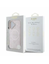 Etui Guess GUHMP16SPSAPSMEP Apple iPhone 16 hardcase Saffiano Peony Classic Logo MagSafe różowy - iPhone 16 - Guess