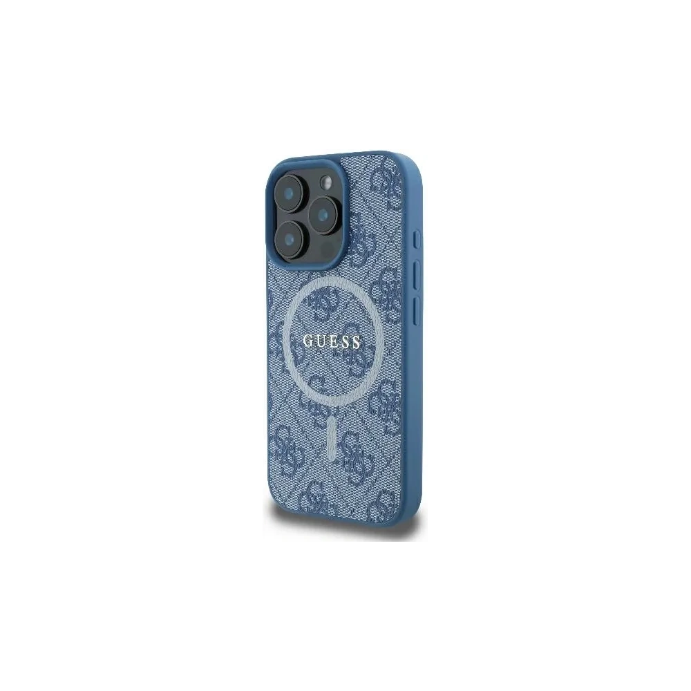 Hurtownia GSM - Eset Guess GUHMP16XG4GFRB Apple iPhone 16 Pro Max kemény tok 4G Ring Classic Logo MagSafe kék - GUE3578 - {ean13} - Hurt