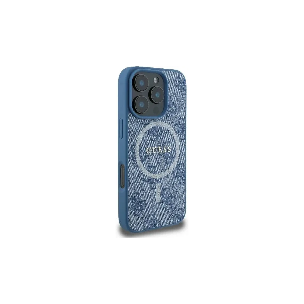 Hurtownia GSM - Eset Guess GUHMP16XG4GFRB Apple iPhone 16 Pro Max kemény tok 4G Ring Classic Logo MagSafe kék - GUE3578 - {ean13} - Hurt