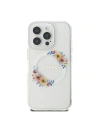 Wholesale Case Guess GUHMP16XHFWFCT Apple iPhone 16 Pro Max hardcase IML Flowers Wreath MagSafe transparent - GUE3579 - {ean13} - Hurt