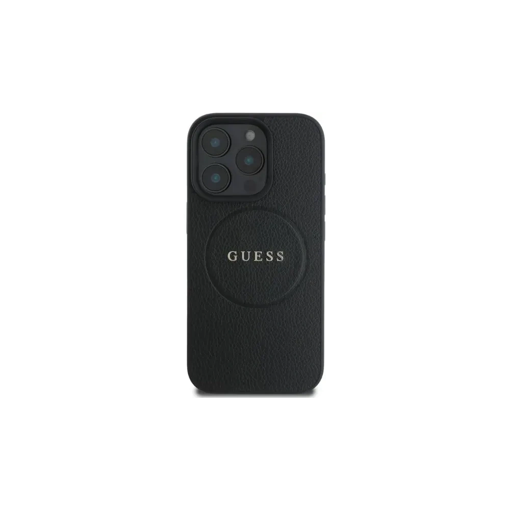 Hurtownia GSM - Případ Guess GUHMP16XPGHSMMK tvrdý obal Apple iPhone 16 Pro Max Grained Ring MagSafe černý - GUE3581 - {ean13} - Hurt