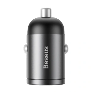 Hurtownia GSM - Mini ładowarka samochodowa Baseus Tiny Star USB-C, QC 4.0+, PD, 30W (szara) - BSU962GRY - {ean13} - Hurt