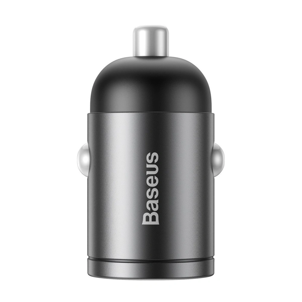 Hurtownia GSM - Mini ładowarka samochodowa Baseus Tiny Star USB-C, QC 4.0+, PD, 30W (szara) - BSU962GRY - {ean13} - Hurt