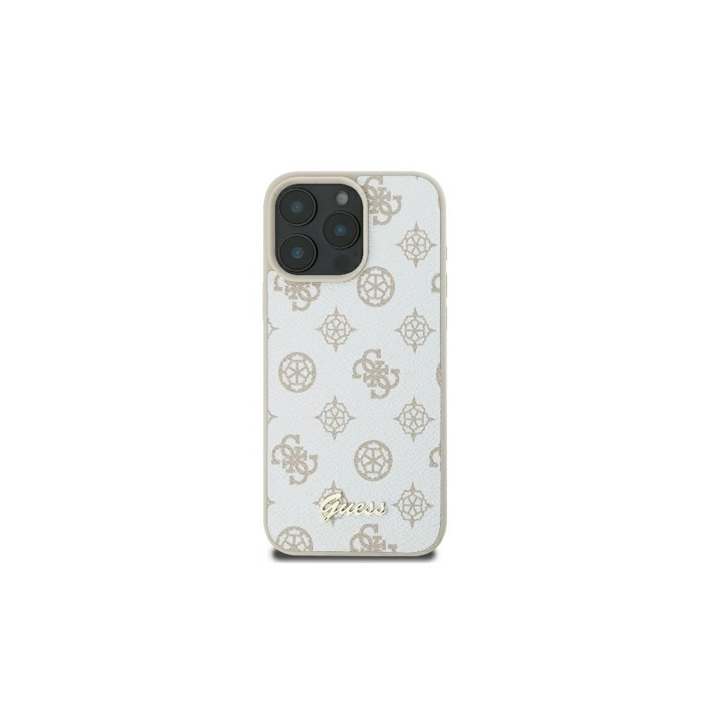 Hurtownia GSM - Etui Guess GUHMP16XPGPYSH Apple iPhone 16 Pro Max hardcase Peony Script Logo MagSafe biały - GUE3582 - {ean13} - Hurt