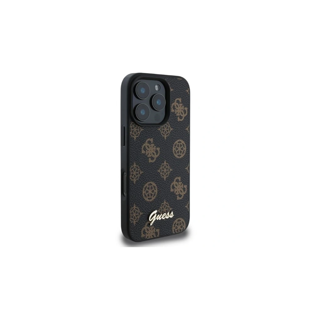 Hurtownia GSM - Případ Guess GUHMP16XPGPYSK Apple iPhone 16 Pro Max tvrdý obal Peony Script MagSafe černý - GUE3583 - {ean13} - Hurt