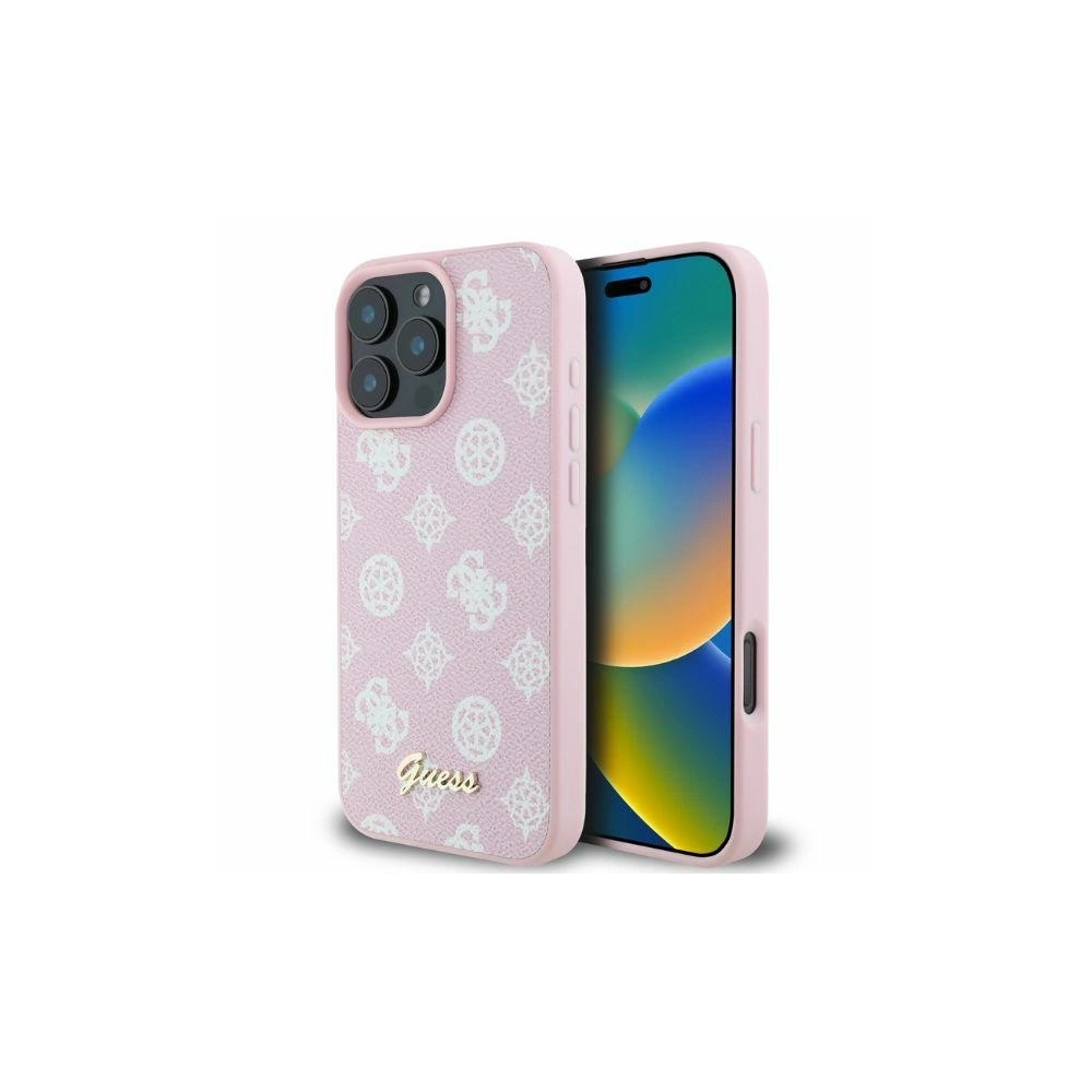 Hurtownia GSM - Případ Guess GUHMP16XPGPYSP Apple iPhone 16 Pro Max hardcase Peony Script MagSafe růžový - GUE3584 - {ean13} - Hurt