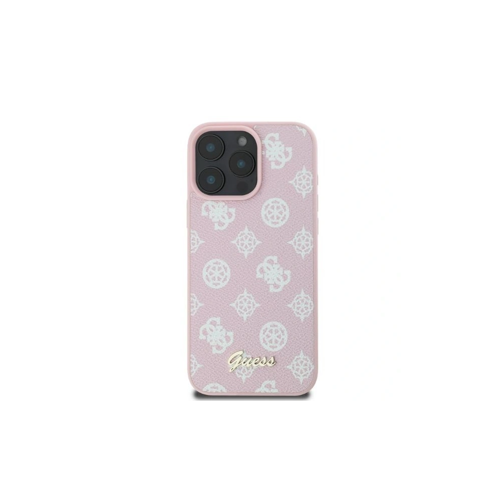 Hurtownia GSM - Fall Guess GUHMP16XPGPYSP Apple iPhone 16 Pro Max Hardcase Peony Script MagSafe rosa - GUE3584 - {ean13} - Hurt