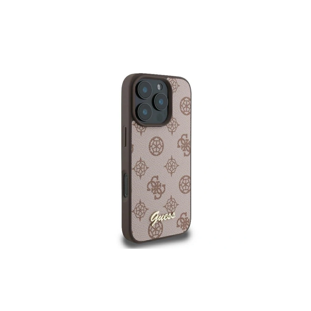 Hurtownia GSM - Caz Guess GUHMP16XPGPYSW Apple iPhone 16 Pro Max hardcase Peony Script MagSafe maro - GUE3585 - {ean13} - Hurt