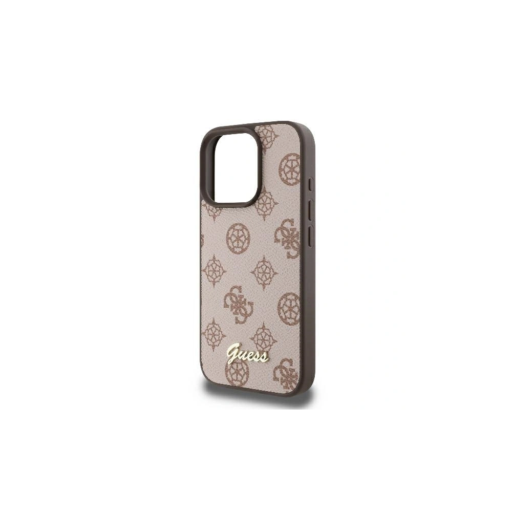 Hurtownia GSM - Fall Guess GUHMP16XPGPYSW Apple iPhone 16 Pro Max Hardcase Peony Script MagSafe braun - GUE3585 - {ean13} - Hurt