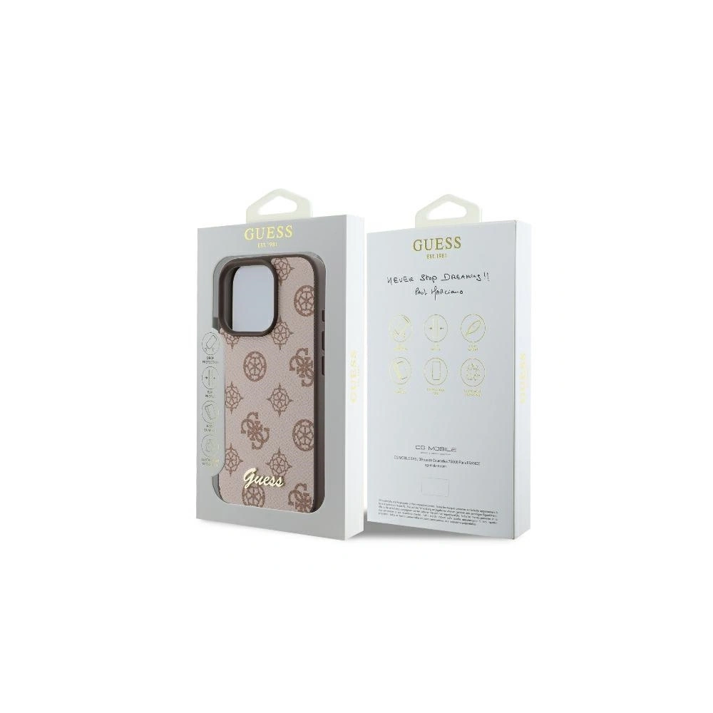 Hurtownia GSM - Caz Guess GUHMP16XPGPYSW Apple iPhone 16 Pro Max hardcase Peony Script MagSafe maro - GUE3585 - {ean13} - Hurt