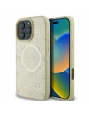 Guess GUHMP16XPSAPSMED iPhone 16 Pro Max 6.9" arany/hardcase Saffiano Peony Classic Logo MagSafe - !BEHOZOTT - Guess