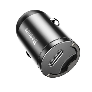 Hurtownia GSM - Mini ładowarka samochodowa Baseus Tiny Star USB-C, QC 4.0+, PD, 30W (szara) - BSU962GRY - {ean13} - Hurt