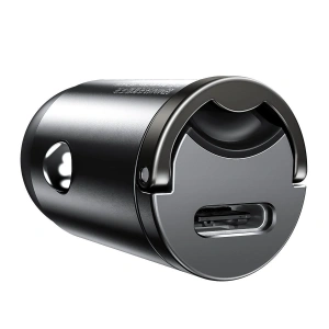 Hurtownia GSM - Mini ładowarka samochodowa Baseus Tiny Star USB-C, QC 4.0+, PD, 30W (szara) - BSU962GRY - {ean13} - Hurt