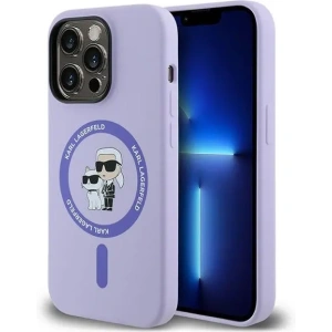Hurtownia GSM - Caz Karl Lagerfeld KLHMP14LSCMKCRHU pentru Apple iPhone 14 Pro carcasă dură din silicon Karl&Choupette Heads Ring MagSafe mov - KLD2144 - {ean13} - Hurt