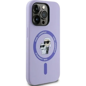 Hurtownia GSM - Caz Karl Lagerfeld KLHMP14LSCMKCRHU pentru Apple iPhone 14 Pro carcasă dură din silicon Karl&Choupette Heads Ring MagSafe mov - KLD2144 - {ean13} - Hurt