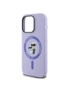 Hurtownia GSM - Ügy Karl Lagerfeld KLHMP14LSCMKCRHU Apple iPhone 14 Pro kemény tok Szilikon Karl&Choupette Fejek Gyűrű MagSafe lila - KLD2144 - {ean13} - Hurt