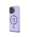 Hurtownia GSM - Caz Karl Lagerfeld KLHMP15LSCMKCRHU Apple iPhone 15 Pro hardcase din silicon Karl&Choupette Heads Ring MagSafe violet - KLD2145 - {ean13} - Hurt