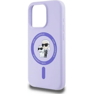 Hurtownia GSM - Etui Karl Lagerfeld KLHMP15LSCMKCRHU Apple iPhone 15 Pro hardcase Silicone Karl&Choupette Heads Ring MagSafe fioletowy - KLD2145 - {ean13} - Hurt