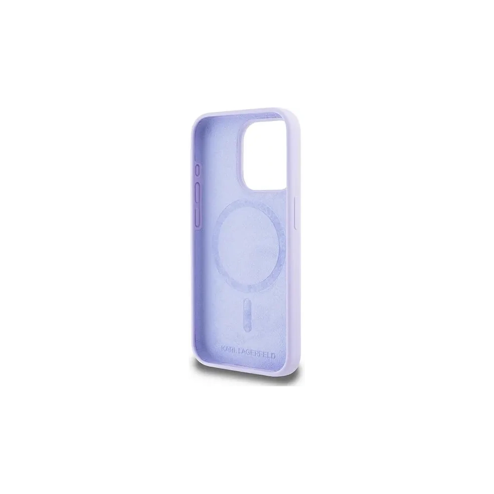 Hurtownia GSM - Etui Karl Lagerfeld KLHMP15LSCMKCRHU Apple iPhone 15 Pro hardcase Silicone Karl&Choupette Heads Ring MagSafe fioletowy - KLD2145 - {ean13} - Hurt