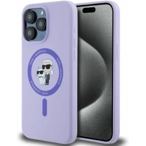 Hurtownia GSM - Fall Karl Lagerfeld KLHMP15XSCMKCRHU Apple iPhone 15 Pro Max Hartschale Silikon Karl&Choupette Köpfe Ring MagSafe lila - KLD2147 - {ean13} - Hurt