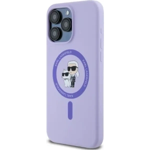 Hurtownia GSM - Fall Karl Lagerfeld KLHMP15XSCMKCRHU Apple iPhone 15 Pro Max Hartschale Silikon Karl&Choupette Köpfe Ring MagSafe lila - KLD2147 - {ean13} - Hurt