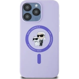 Hurtownia GSM - Fall Karl Lagerfeld KLHMP15XSCMKCRHU Apple iPhone 15 Pro Max Hartschale Silikon Karl&Choupette Köpfe Ring MagSafe lila - KLD2147 - {ean13} - Hurt