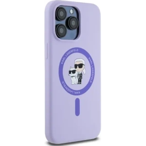 Hurtownia GSM - Fall Karl Lagerfeld KLHMP15XSCMKCRHU Apple iPhone 15 Pro Max Hartschale Silikon Karl&Choupette Köpfe Ring MagSafe lila - KLD2147 - {ean13} - Hurt