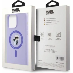 Hurtownia GSM - Fall Karl Lagerfeld KLHMP15XSCMKCRHU Apple iPhone 15 Pro Max Hartschale Silikon Karl&Choupette Köpfe Ring MagSafe lila - KLD2147 - {ean13} - Hurt